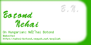 botond nehai business card